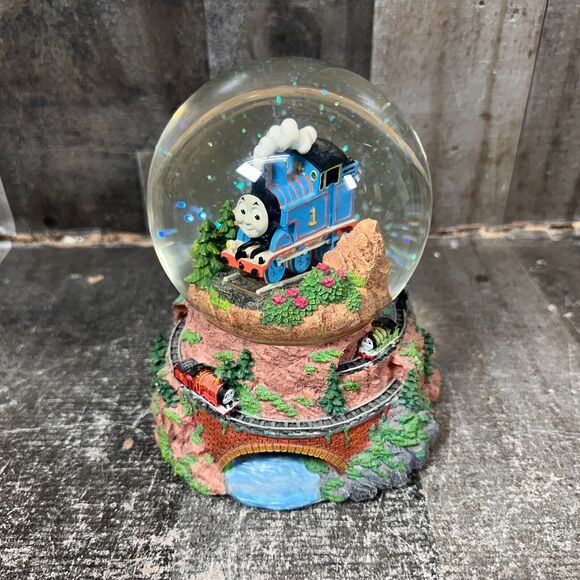 Thomas & Friends Musical Snow Globe - Works - Rare - Picture 2 of 9